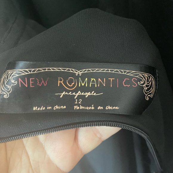 Free People New Romantics Dark Moody Whimsigoth Fujiyama Mama Maxi Dress size 12 - Picture 6 of 7